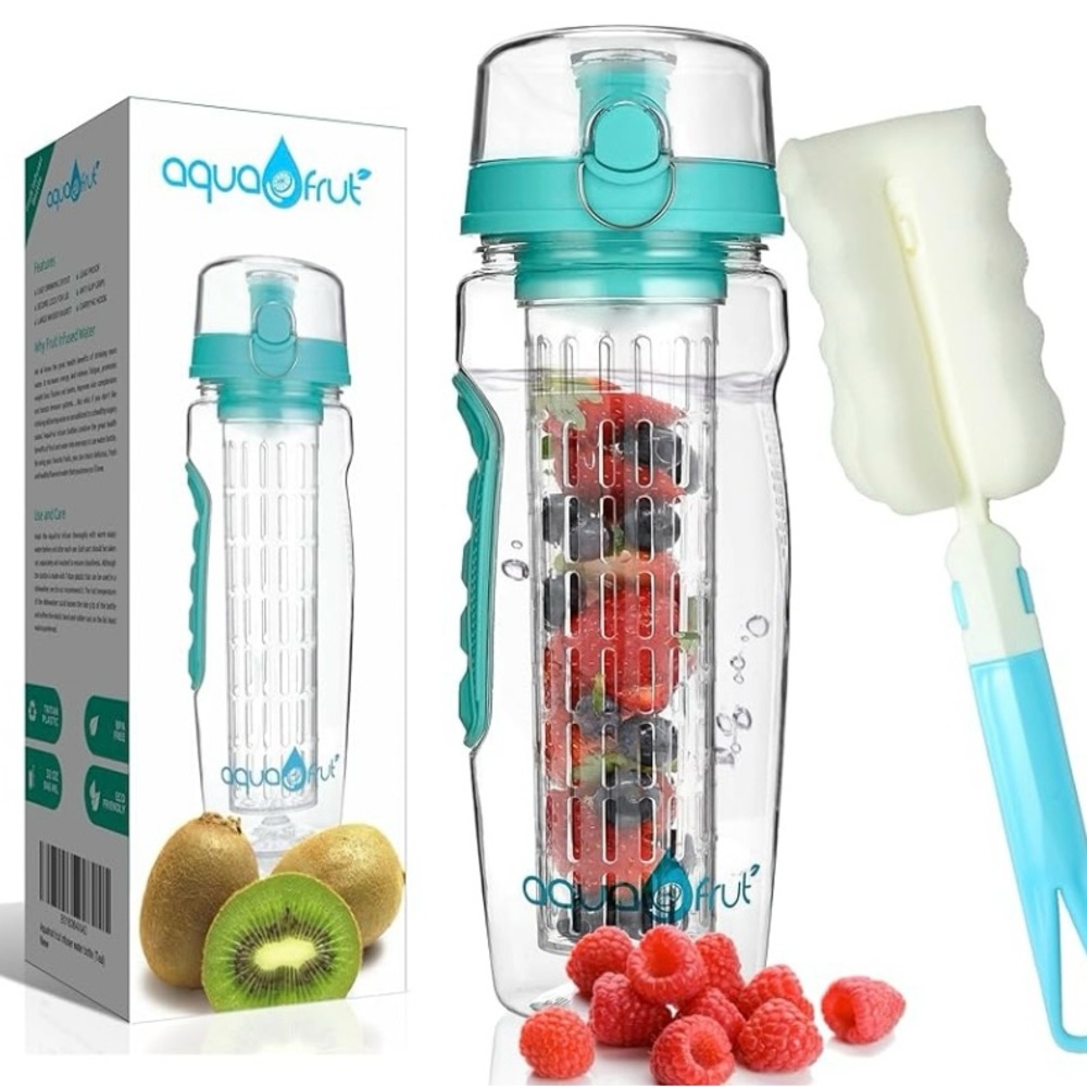 AquaFrut Infuser Water Bottle with Brush